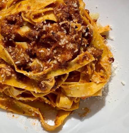 Angelini Osteria signature dishes Tagliolini al Limone
Tagliatelle Bolognese
Sausage & Peas Pasta